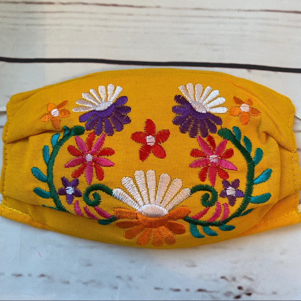 FACE MASK 💐 MEXICAN EMBROIDERED
